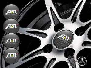 ABT Calcomanías de Rueda Estilo Insignias de Silicona Mejoradas